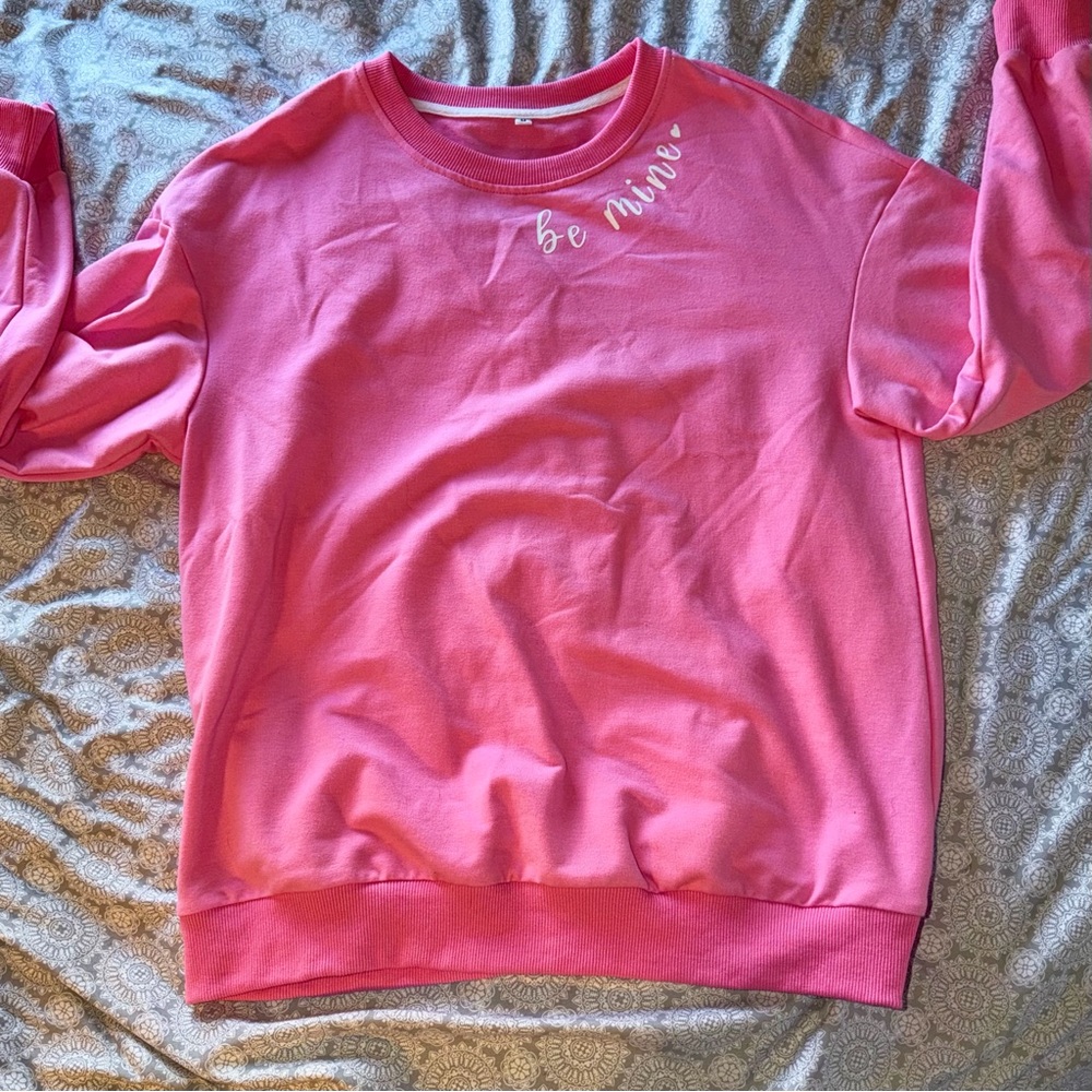 Pink Love Crewneck Sweatshirt - Size Medium